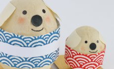 OEM事例集!盲導犬がかわいい和紙起き上がりこ...